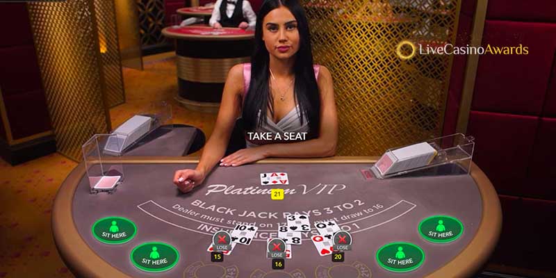 blackjack Live dealer console