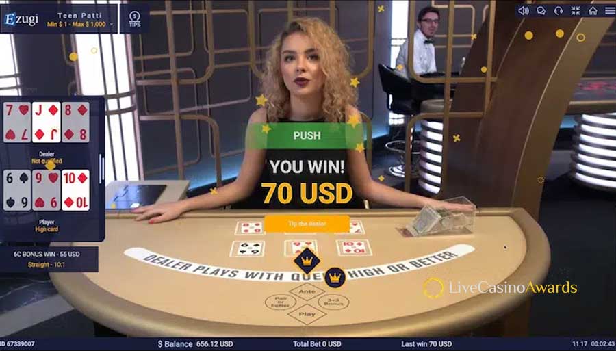 Ezugi Teen Patti live