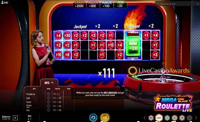 Mega Fire Blaze Roulette Jackpot