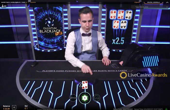 Quantum Blackjack Live Gameplay