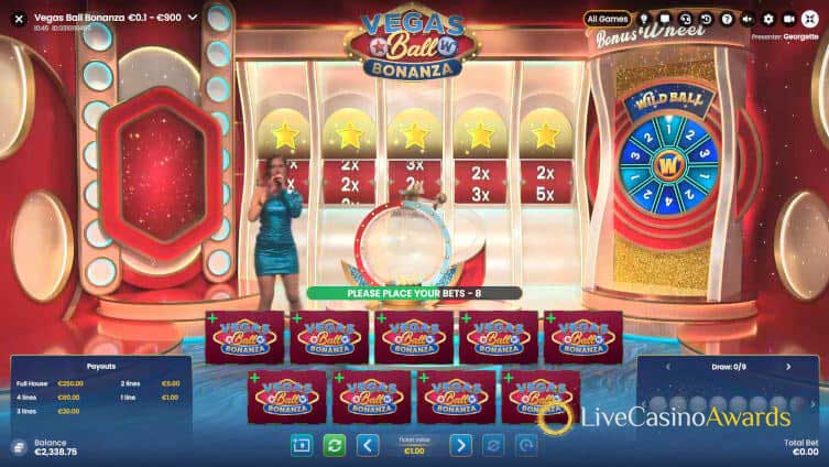 vegas ball bonanza gameplay