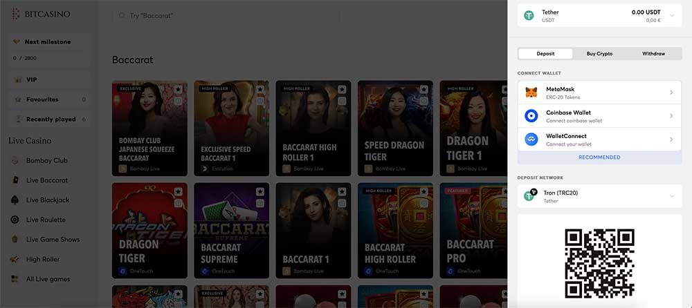 bitcasino banking methods