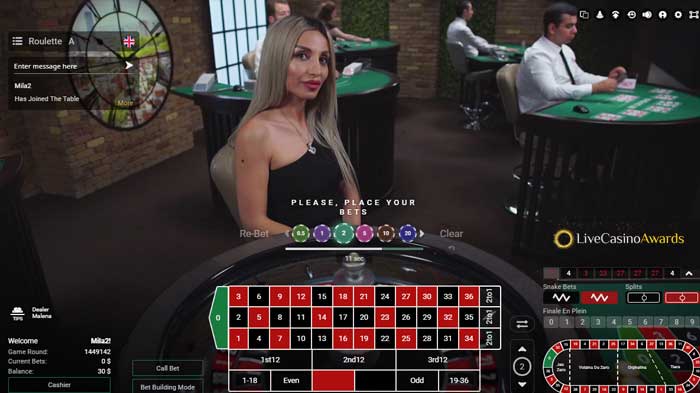 blonde female live dealer 