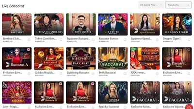 Bitcasino Live Dealers